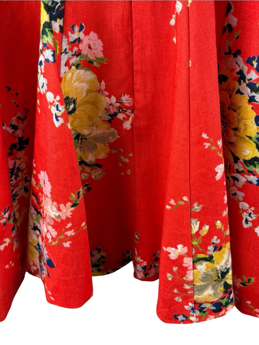 ZIMMERMANN ALIGHT FLORAL-PRINT LINEN MINI DRESS Size 0 - Picture 12 of 12